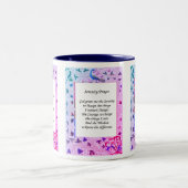 Tasse 2 Couleurs Prière de sérénité Peacock couleurs Inspiration (Centre)