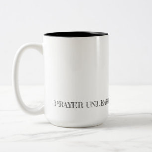Tasse 2 Couleurs PRIÈRE DÉLIBÈRE LA VOLONTÉ DE DIEU Typographie mod