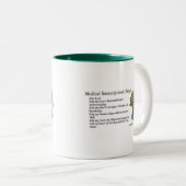 Tasse 2 Couleurs Prière Médicale de transcription (Devant droit)