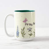 Tasse 2 Couleurs "Priez, libérez, faites confiance" Conception de l (Gauche)