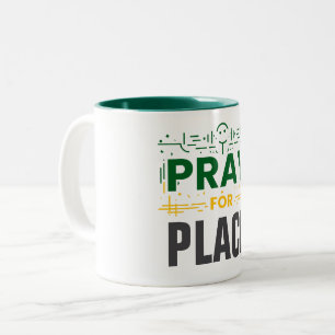 Tasse 2 Couleurs Priez pour la compassion