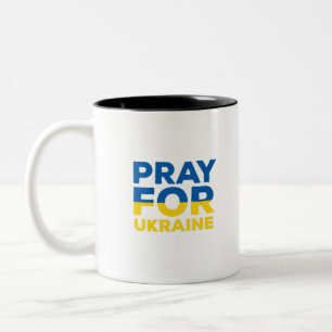 Tasse 2 Couleurs Priez Pour L'Ukraine
