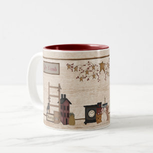 Tasse 2 Couleurs Primitive "Café 5 cents"