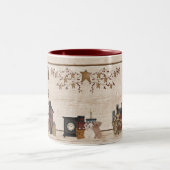 Tasse 2 Couleurs Primitive "Café 5 cents" (Centre)