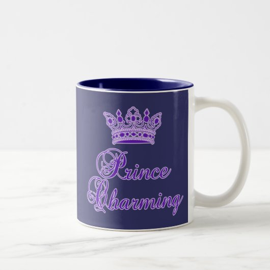 Tasse 2 Couleurs Prince charme dans le pourpre royal pour le bébé (Droit)