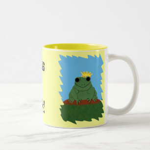 Tasse 2 Couleurs Prince de grenouille lunaire avec couronne