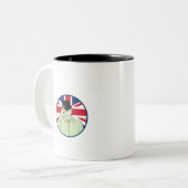 Tasse 2 Couleurs Prince Philip Duc d'Édimbourg (Devant gauche)