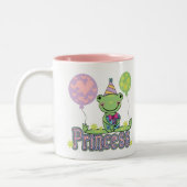Tasse 2 Couleurs Princesse Birthday Tshirts et cadeaux de (Gauche)