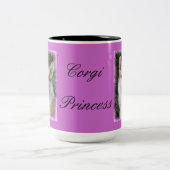 Tasse 2 Couleurs Princesse de corgi (Centre)