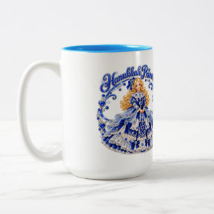 Tasse 2 Couleurs Princesse de Hanouka ! Chaleureuses bénédictions !