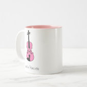Tasse 2 Couleurs Princesse de violon (Devant gauche)