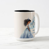 Tasse 2 Couleurs Princesse et Château (Devant droit)