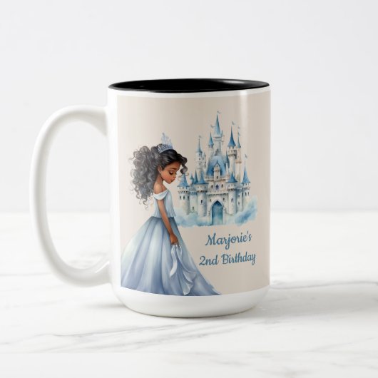 Tasse 2 Couleurs Princesse et Château (Gauche)