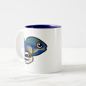 Tasse 2 Couleurs Princesse Parrotfish avec bébé (Devant gauche)