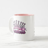 Tasse 2 Couleurs Princesse rose Crown (Devant gauche)