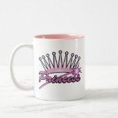 Tasse 2 Couleurs Princesse rose Crown (Gauche)