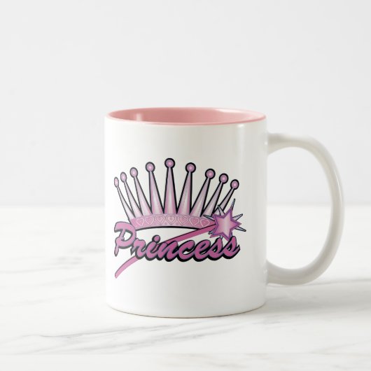 Tasse 2 Couleurs Princesse rose Crown (Droit)