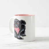 Tasse 2 Couleurs Princesse rose Pekingese (Devant gauche)
