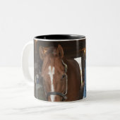 Tasse 2 Couleurs Principal cheval de femme (Devant gauche)
