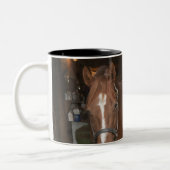 Tasse 2 Couleurs Principal cheval de femme (Gauche)