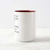 Tasse 2 Couleurs Principes d'Aikido (Centre)