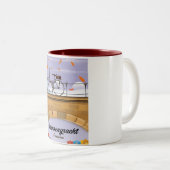 Tasse 2 Couleurs Prinsengracht, Canal Amsterdam poster Voyage (Devant droit)