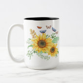 Tasse 2 Couleurs printemps de tournesol (Gauche)
