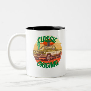 Tasse 2 Couleurs Prise en charge classique vintage