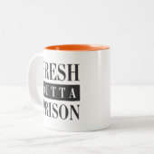Tasse 2 Couleurs Prison fraîche d'outta (Devant gauche)