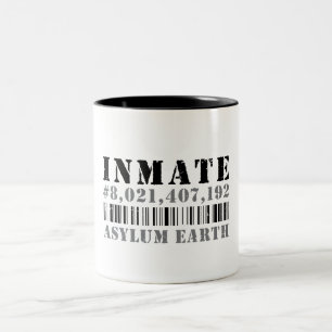 TASSE 2 COULEURS PRISONNIER D'ASILE DE TERRE