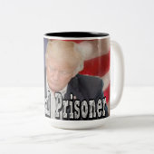 Tasse 2 Couleurs Prisonnier politique de Trump (Devant droit)