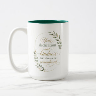 Tasse 2 Couleurs Prix de retraite personnalisé pour employé