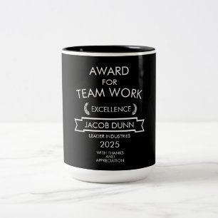 Tasse 2 Couleurs Prix de travail de l'équipe d'entreprise