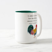Tasse 2 Couleurs Prix George Washington du coq Farm Life (Devant droit)