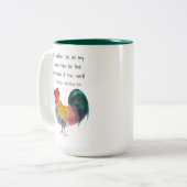 Tasse 2 Couleurs Prix George Washington du coq Farm Life (Devant gauche)