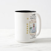 Tasse 2 Couleurs Prix Superstar de l'employé du mois Photo Golde (Devant droit)