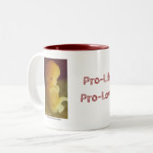 Tasse 2 Couleurs Pro-Life Pro-Love (Devant gauche)
