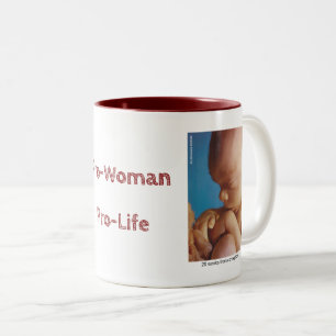 Tasse 2 Couleurs Pro-Woman Pro-Life