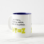 Tasse 2 Couleurs Problème : Mathématiques amusantes (Devant gauche)