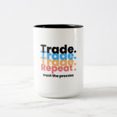 Tasse 2 Couleurs Processus Forex Trading (Centre)