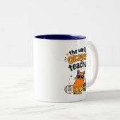 Tasse 2 Couleurs Prof de chat drôle (Devant droit)