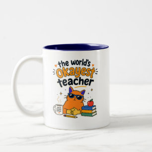 Tasse 2 Couleurs Prof de chat drôle