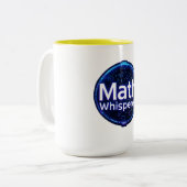Tasse 2 Couleurs Prof de maths chuchoteur de maths (Devant gauche)