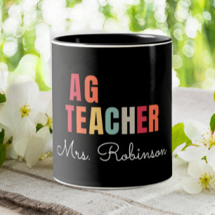 Tasse 2 Couleurs Professeur AG Professeur d'Agriculture Professeur 
