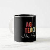 Tasse 2 Couleurs Professeur AG Professeur d'Agriculture Professeur  (Devant gauche)