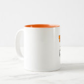 Tasse 2 Couleurs Professeur alimenté par la caféine (Devant gauche)