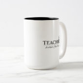 Tasse 2 Couleurs Professeur Architecte Pomme Plan d'implantation (Devant droit)