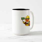 Tasse 2 Couleurs Professeur Canard en Caoutchouc (Devant droit)