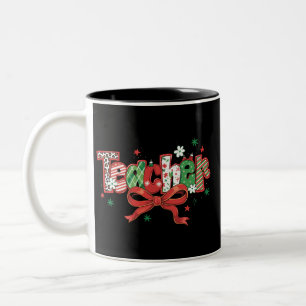 Tasse 2 Couleurs Professeur Coquette Noël Crayon Joyeux Noël
