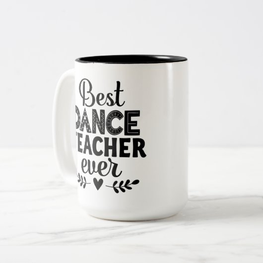 Tasse 2 Couleurs Professeur de danse (Devant gauche)